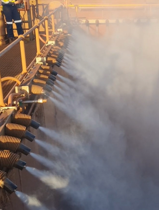 Respirable Dust Suppression Systems Water Spray