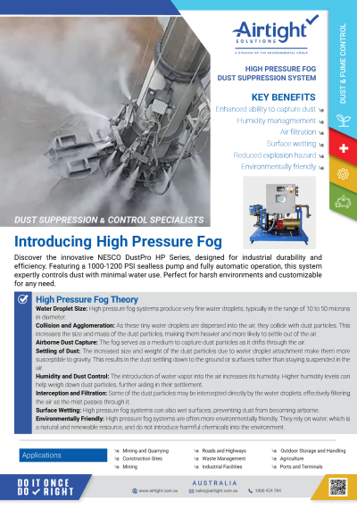 High Pressure Fog Flyer