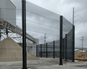 wind fence for Gypsum Pile At Power Plant to stop dust spreading
