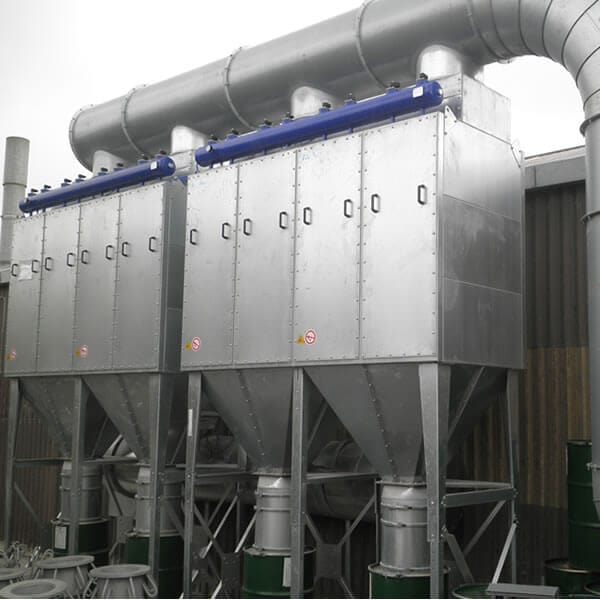 FMC Cartridge dust-collector for sandblasting