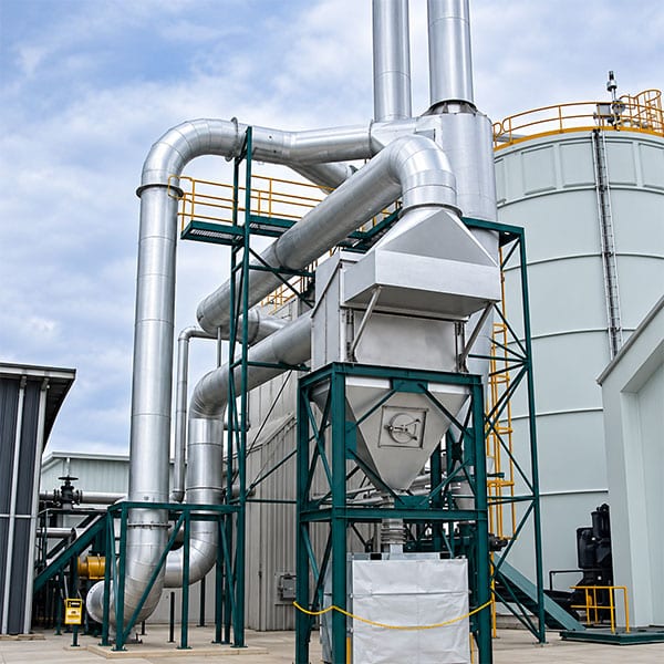 Multi cyclone dust collectors for separating dust and particulate from industrial air streams
