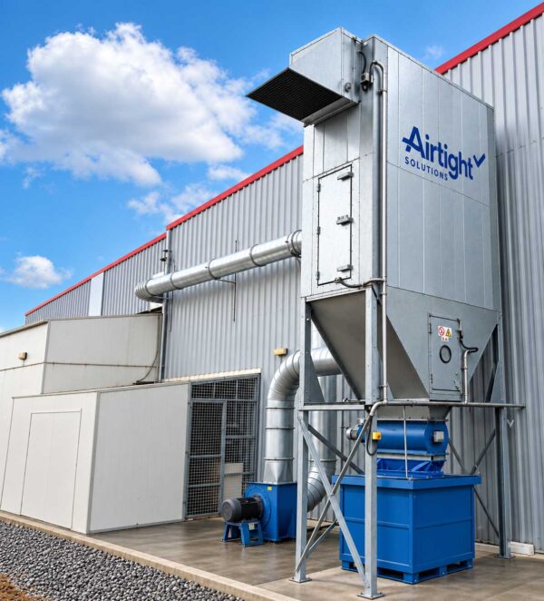 RAF-1M reverse airflow dust collector for woodworking and joinery workshops