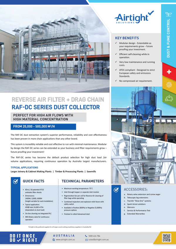 Airtight RAF DC-Series-Dust Collector Flyer